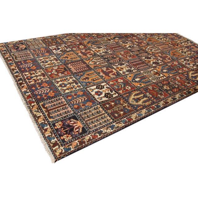 Late 20th Century Vintage Baktarie Wool Rug For Sale - Image 5 of 7