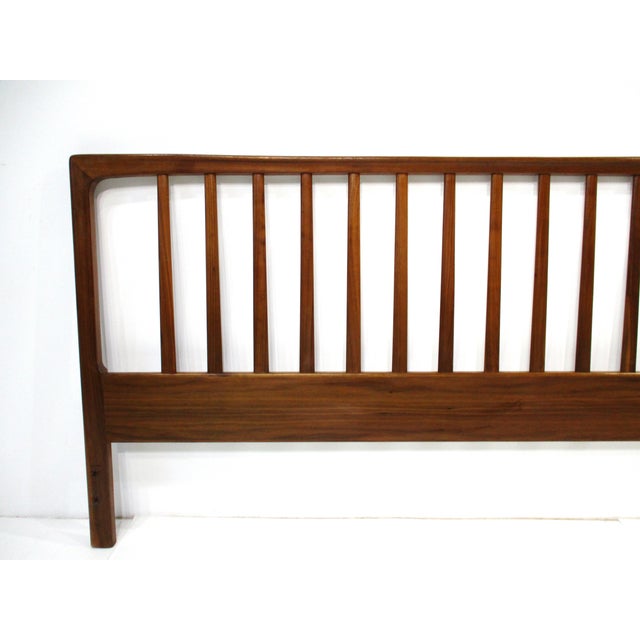 Mid-Century Modern Folke Ohlsson Teak Queen Headboard by Dux Denmark For Sale - Image 3 of 10