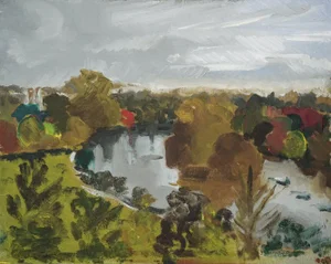 Jackson, Richmond Terrace, Late Autumn, 2010, Oil on Board