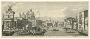 View of Customs House and Santa Maria Della Salute, Grand Canal, Venice, 1760, Print