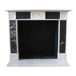 Waldorf Astoria English Regency Marble Mantel With Cherub Figures