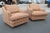 1970s Style Striped Club Chairs - a Pair For Sale - Image 12 of 12