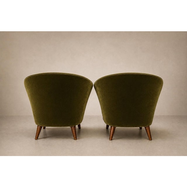 Pair of “Concha” Armchairs in Two-Tone Mohair by Joaquim Tenreiro, Brazil, 1960s For Sale - Image 18 of 18