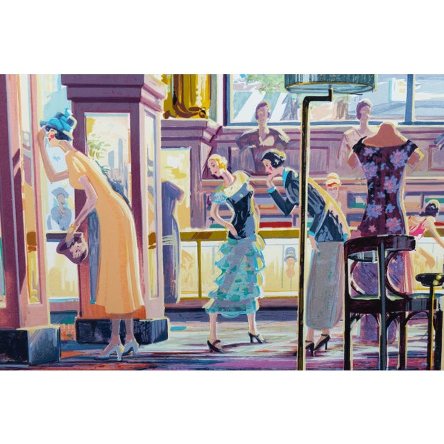 Late 20th Century Michael Young Ladies Ready to Wear Signed Contemporary Serigraph 185/300 Framed For Sale - Image 5 of 9