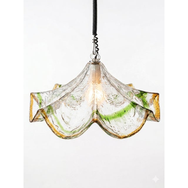 Mid-Century Modern Mid-Century Modern Italian Murano Glass Pendant Lamp, 1960s For Sale - Image 3 of 3
