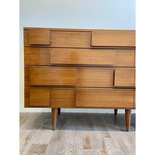 Wood Gio Ponti, Singer and Sons, Italian Mid-Century Modern, Dresser, Chest, 1950s For Sale - Image 7 of 10