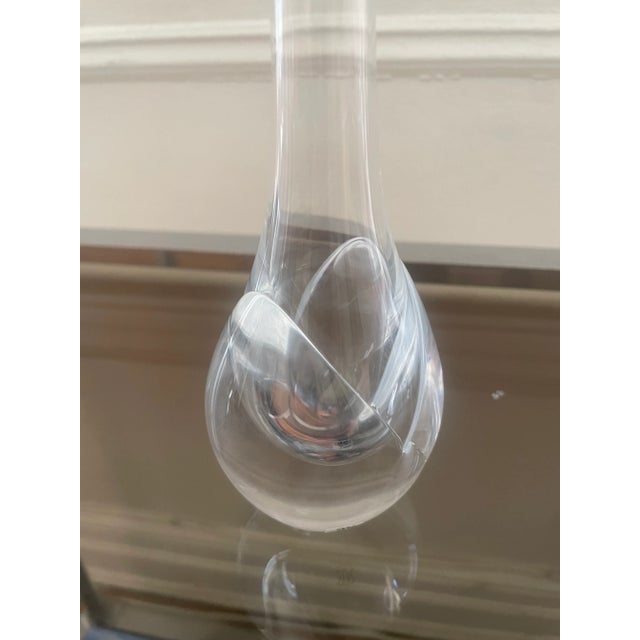 Mid 20th Century Pair of Vintage Mid 20th Century Mats Jonasson Art Glass Bud Vases Signed For Sale - Image 5 of 13