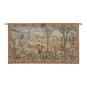 Medieval Brussels Tapestry - 117 X 207 Cm (3'10" X 6'10") - Requires Rod Size 5