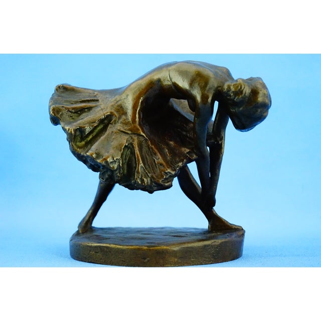 Edgar Degas, Ballerina Tying Her Shoe, 1890s, Bronze For Sale - Image 11 of 18