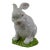 Mid Century Italian Large White Majolica Ceramic Bunny Rabbit Statue For Sale