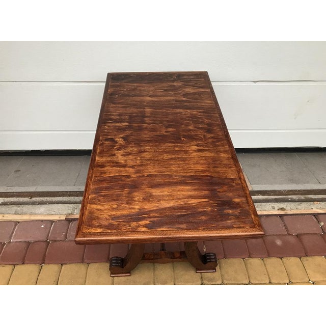 Oak Coffee Table with Small Shelf, 1950s For Sale - Image 13 of 18
