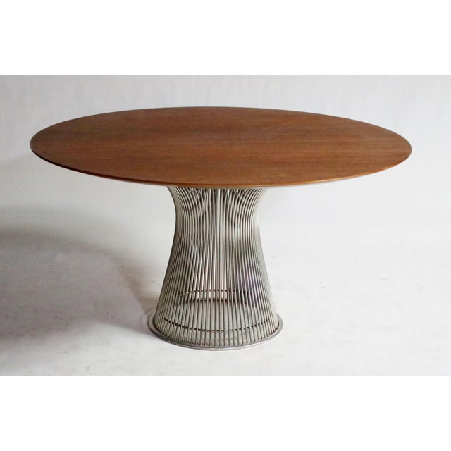 Warren Platner Knoll Dining Table With Walnut Top Chairish