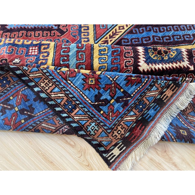 Vintage Wool Lori Pambak Kazak Rug For Sale - Image 13 of 14