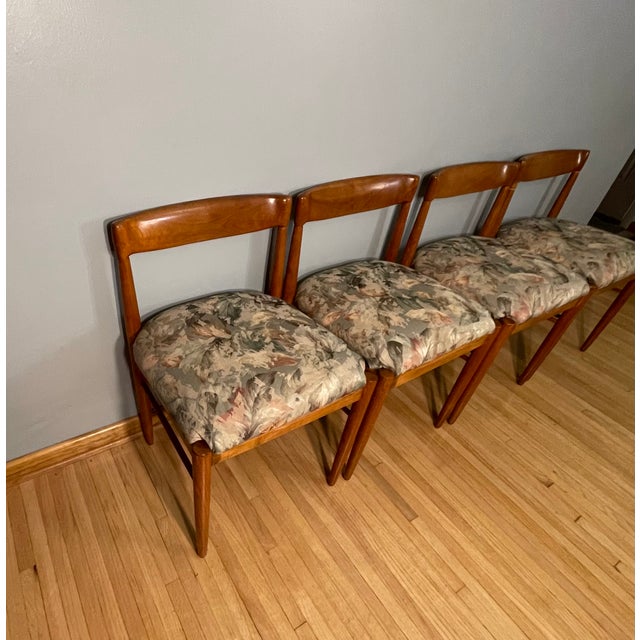 Set of 4 Mid-Century Danish Teak Dining Chairs Attributed to P. Jeppesen for Grete Jalk (1960s) For Sale - Image 4 of 16