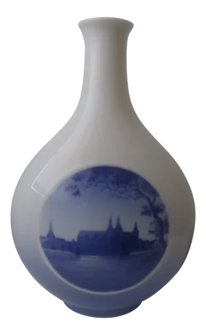 19th Century Royal Copenhagen Blue and White Vase