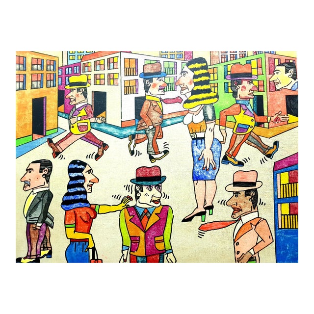 Antonio Segui - Distraido - Oil on Canvas 2010 For Sale