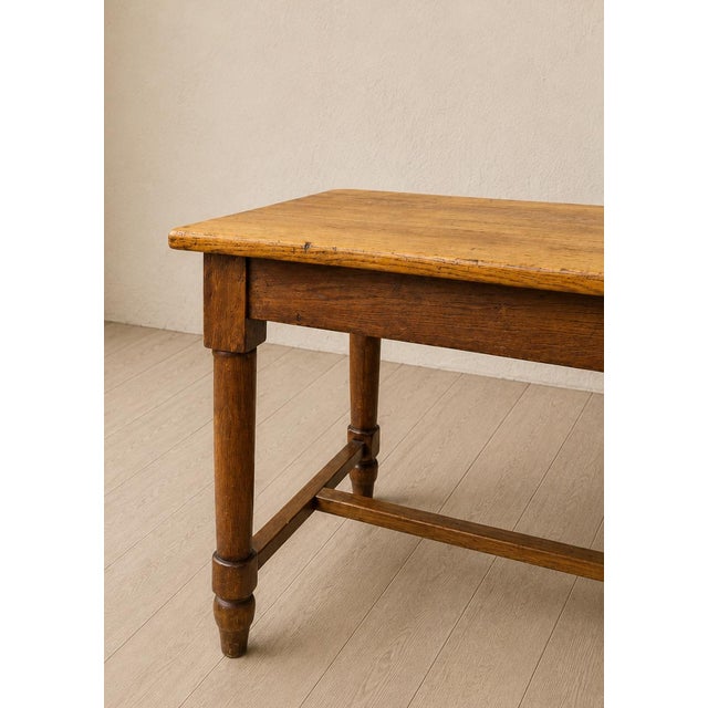 Antique Late 19th Century Wooden Table with Turned Legs For Sale - Image 6 of 9