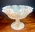 Glass 1970s Fenton Uranium Glass Daisies on Custard Round Pedestal Compote For Sale - Image 7 of 12