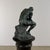 Metal After Rodin “The Thinker” Bronze Sculpture, Signed, Green Patina – 14” For Sale - Image 7 of 12