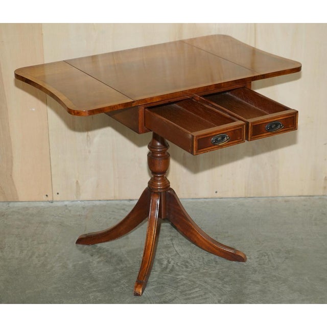 Mahogany Extendable Side Table from Bevan Funnell For Sale - Image 16 of 18