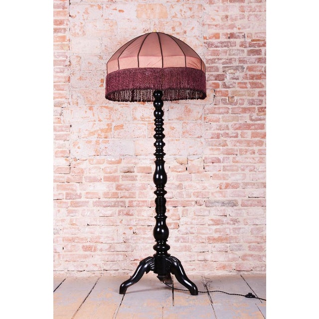 Art Deco Floor Lamp in Beech, Czech, 1910s For Sale - Image 5 of 12