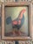Mid 20th Century Old Master–Style Rooster Portrait Oil Painting, Ornately Framed, Signed Evans For Sale - Image 9 of 10