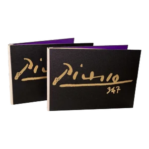 Pablo Picasso 347 Series Volume I & II Books in Clamshell Box 1970 1st Edition