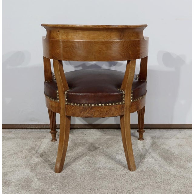 Louis Philippe Desk Chair in Ash For Sale - Image 6 of 17