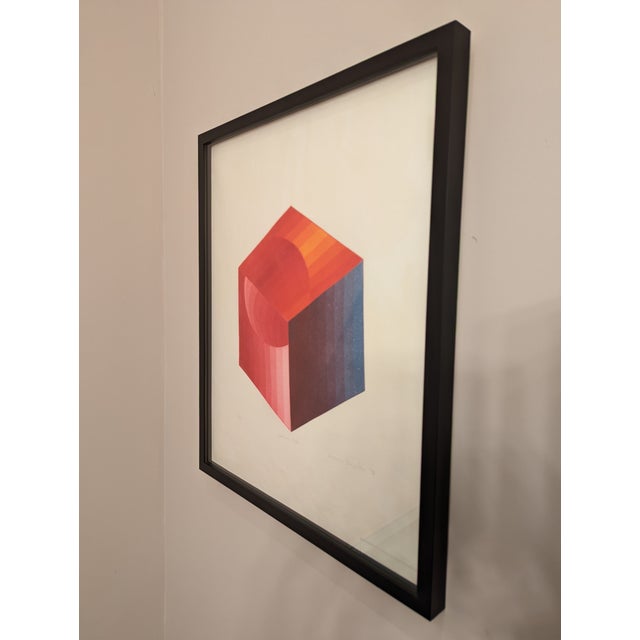 Berenice Benjelloun, Spectrum Cube, 1974, Print, Framed For Sale - Image 8 of 8