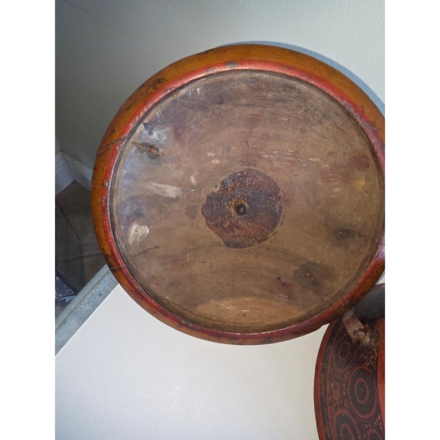 Wood Antique Indian Tikka Box For Sale - Image 7 of 13