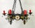 An exceptional 19th century French gothic style chandelier or pendant. The medieval style chandelier features a...