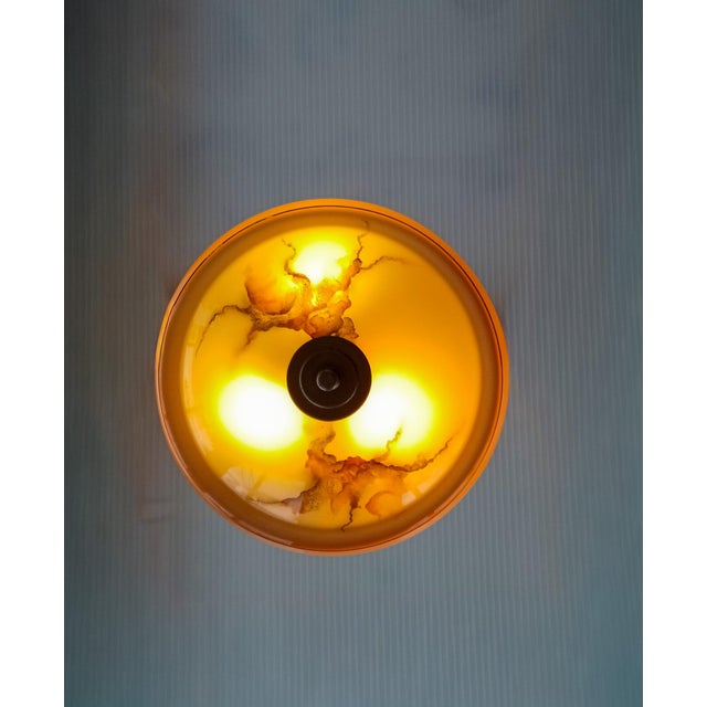 Scandinavian Art Deco Glass Pendant Light, 1930s For Sale - Image 6 of 15
