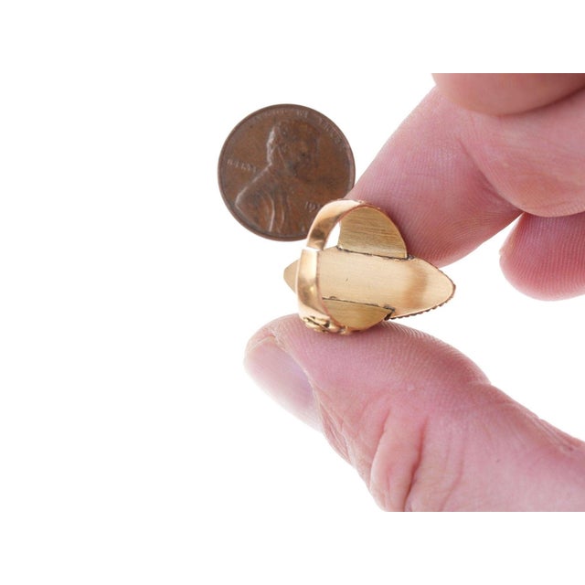 sz4 Antique Chinese 18k Jadeite ring For Sale In Austin - Image 6 of 6