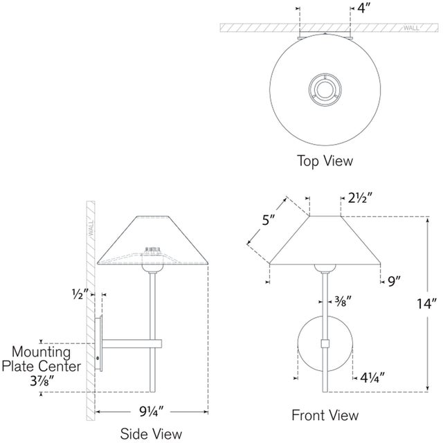 Hackney Single Sconce in Hand-Rubbed Antique Brass with Linen Shade Designer: J. Randall Powers Finish: Hand-Rubbed...