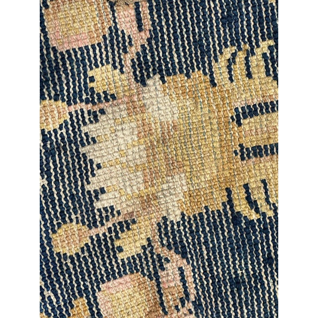 Antique Chinese Cotton and Wool Rug For Sale - Image 18 of 18