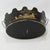 Metal Vintage Chinoiserie Hand-Painted Toleware Scalloped Planter – Black and Gold Metal Cachepot For Sale - Image 7 of 9