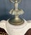 1980s Vintage Neoclassical Faux Marble Ceramic & Brass Urn Table Lamp For Sale - Image 5 of 12