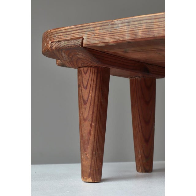 Prototype Stool in Pine Wood from Erik Höglund, Sweden, 1950s For Sale - Image 10 of 16