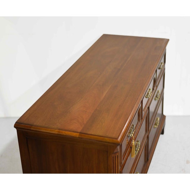 Mid Century Georgian Chippendale Lowboy by Davis Furniture of Nashville Tn For Sale - Image 9 of 14
