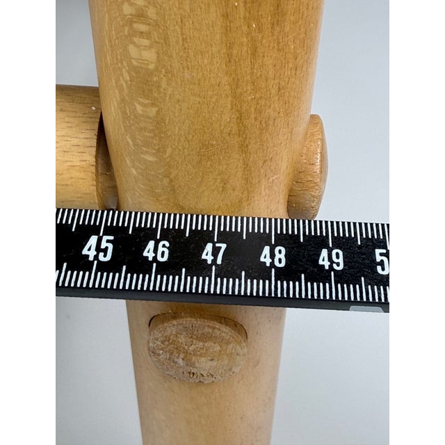 Wood Junker Safari Ottoman attributed to Bror Boije for DUX, Sweden, 1970s For Sale - Image 7 of 12