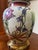 1980s Wildwood Large Floral Crackled Hand Painted Ceramic Table Lamp For Sale - Image 12 of 12
