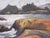 Foggy Coastal Seascape in Oil on Illustration Board For Sale In Monterey, CA - Image 6 of 9