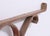Traditional Vintage Brown Painted Wrought Iron Shelf Brackets For Sale - Image 3 of 5