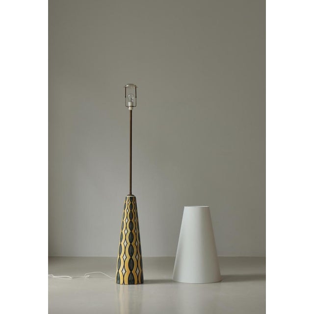 Large Ceramic Floor Lamp by Rigmor Nielsen, 1960s For Sale - Image 13 of 16