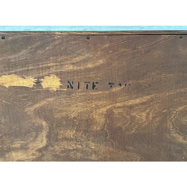 Late 20th Century Pair of Walnut Drop Door Night Stands by Carlton House Fine Furniture For Sale - Image 16 of 16