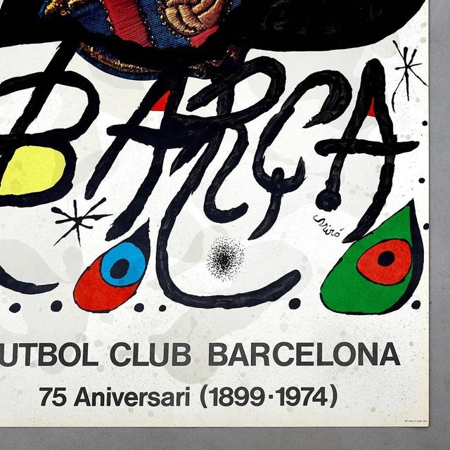 Barcelone 1975/ポール ビューリ/ポスター Joan Miró, Poster for FC Barcelona 75th Anniversary, 1974