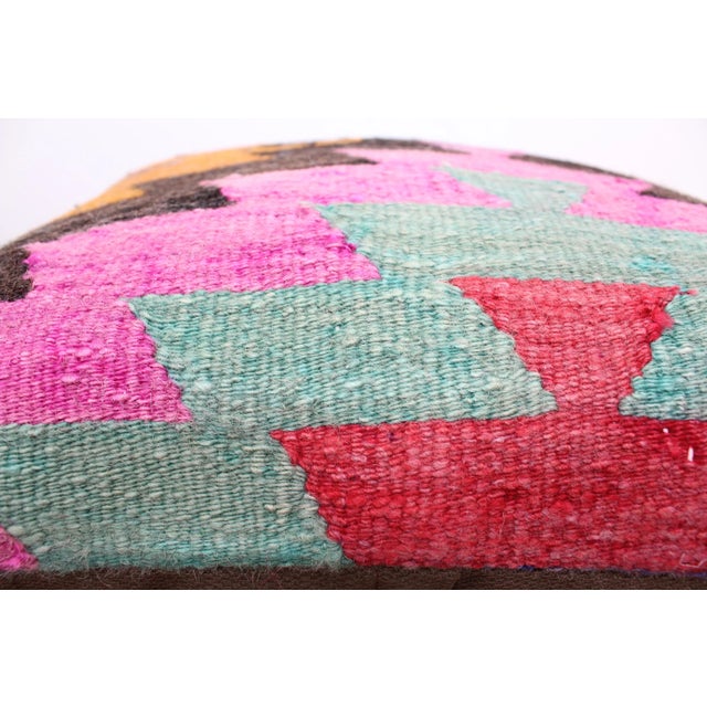 Turkish Kilim Decorative Pillow Cover - 19.5"x20" For Sale - Image 4 of 8