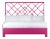 Darien Bed King - Bright Pink For Sale