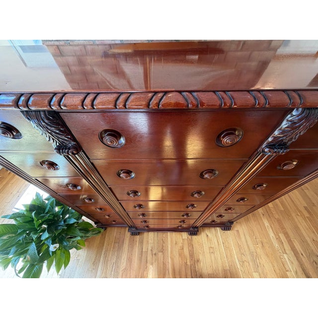 21 Drawer Mahogany Chest of 21 Drawers by Ralph Lauren For Sale - Image 16 of 18