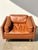 American Leather Herman Miller Leather Bolster Club Chair For Sale - Image 4 of 12